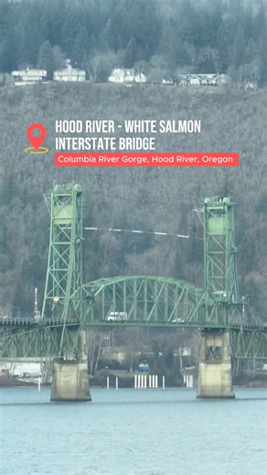 🌉The Hood River-White Salmon Interstate Bridge 📍Columbia River Gorge, Hood River, Oregon #columbiarivergorge #Oregon #bridge #roadtrip | Mae Moninz