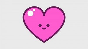 2d animation of a beating heart. Looped animation with alpha channel.