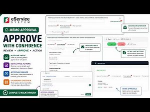 Memo Approval Workflow | eService System Tutorial (Review, Approve & Reject)