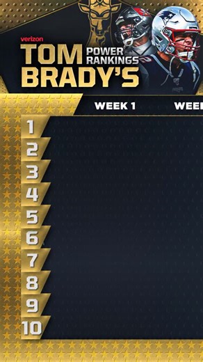 From Week 1 to Week 17 - watch how @tombrady’s Power Rankings have moved! 📈📉 | NFL on FOX