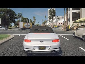 Bentley Continental GT Convertible 2020 - GTA 5 | NVE | POV Drive [Steering wheel gameplay]