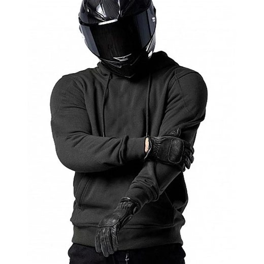 Armored Motorcycle Riding Hoodie Jacket | Kevlar Lined Waterproof Fleece Fabric Biker Hoodie | Riders Gift
