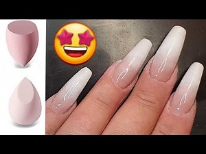 Perfect French Fade with Gel and Sponge Technique - Easy Babyboomer Nails