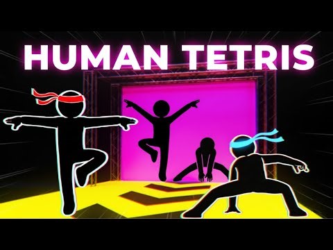 HUMAN TETRIS - Tricky Duo | Immersive Interactive Warm Up #2