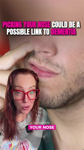 Could nose-picking be linked to Alzheimer’s? A new mouse study uncovers a surprising potential connection - but science isn’t settled. 🧠👀 #dementia