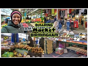 £1 Street/Open market. Cheapest market in Birmingham. Bullring Fresh Food Market Birmingham