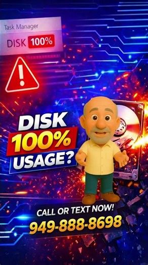 Computer Slow? Disk Stuck at 100% — G #SlowPC #WindowsRepair #ComputerHelp #TechSupport #SSDUpgrade