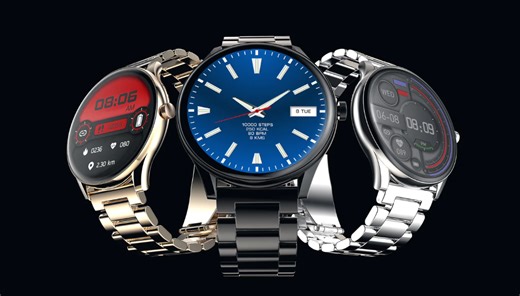 Pebble Cosmos Bold Pro Smartwatch Launched in India with a Round Dial and Metal Straps - Gizmochina