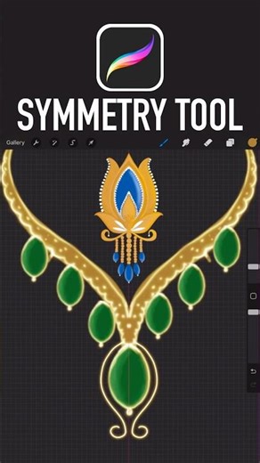 Symmetry tool | Procreate Tutorial |procreate tricks #procreate#digitalart#ipadart#procreatetutorial