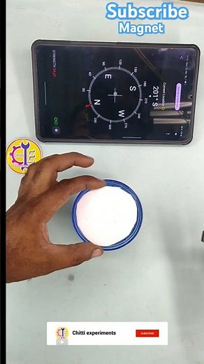 Build Your Own MAGNET Compass At Home! #experiment #magnet