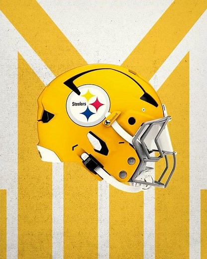 Good as Gold 🔥 A 360 degree look at our new helmet #steelers #nfl