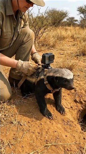 I Mounted a GoPro on a Honey Badger… and Followed It Into a Wild Burrow System #monsterwhitetail