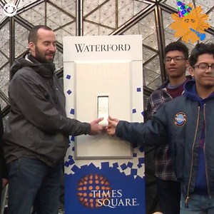 8.7K views · 161 reactions | On Tuesday, two NYC science teachers and two students will help flip the switch to drop the ball and highlight the issue of climate change. The ball is illuminated with 32,256 LEDs, decorated with 2,688 Waterford Crystal triangles. https://cbsn.ws/36o2JKR | CBS Sunday Morning | Facebook