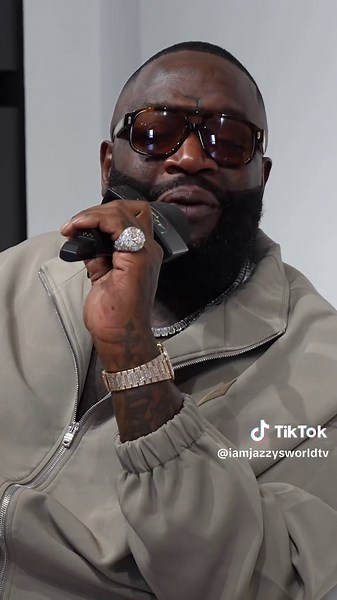 Viral moments with Rick Ross 😭😂 Full interview link in bio 👀🎬 . . . . . . #funny #rap #rickross #viral #fyp