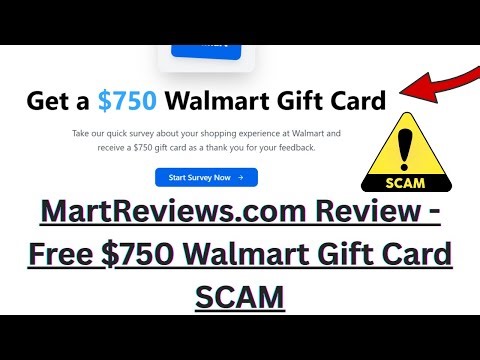 MartReviews.com Review - Free $750 Walmart Gift Card SCAM