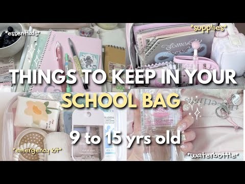 Things to Have in your school bag 9 to 15 years old | school essentials 💫