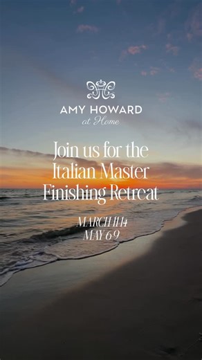 Amy Howard Home x A Makers Studio on Instagram: "Women come to our retreats searching for their creative spark… and leave with new skills, renewed confidence, and friendships that last far beyond the workshop table. Over four unforgettable days on Florida’s Emerald Coast, you’ll learn Old-World Italian finishing techniques by hand. From mixing gesso and bole to water gilding, layering patina, and building depth the way the masters did. But just as important, you’ll slow down, connect, and rememb