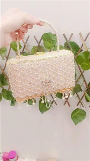 Old Clutch to Beaded Masterpiece ✨ | Satisfying Upcycle Transformation #shorts