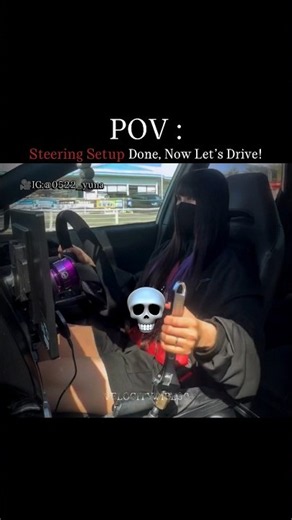 🏁 Steering Setup Done, Now Let’s Drive! 🔥#SteeringSetup #CarEdit #Driving #CarMods #VelocityVibes90