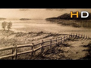 How to Draw a Landscape With pencil Step by Step