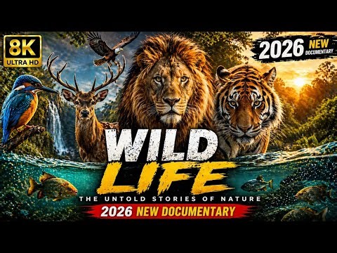 Wild Life in 8K to 4K Ultra HD 🐅🦁 | 2026 New Wildlife Documentary | Lion, Tiger, Deer, Birds & Fish
