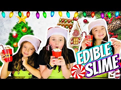 Candy Cane Edible Slime!!
