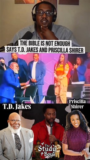 17K views · 172 reactions | ️ New Episode Out Now! Lex Lutheran and I are tackling a big question in “The Bible is not enough says T.D. Jakes and Priscilla Shirer.” Are we making human words equal to Scripture? Dive in as we break down why the Bible alone stands supreme. #TheStudyBoys #SolaScriptura #TDJakes #PriscillaShirer #BibleAuthority | FLAME | Facebook