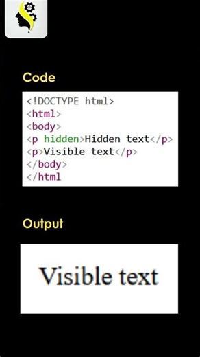Hide Elements Without CSS 😳 | HTML hidden Attribute