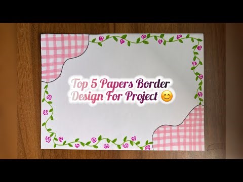 🦋Aesthetic and easy border designs for projects/ Front page design. #boarderdesign #frontpage #art