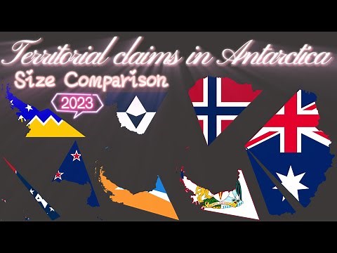 『Territorial claims in 🇦🇶Antarctica🇦🇶』Size Comparison (2023)
