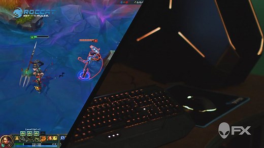 Wusstet ihr, dass Alienware's AlienFX mit ausgewählten ROCCAT Produkten funktioniert? Zum Beispiel mit League of Legends! Im Video seht ihr wie euer Gear auf das Spiel reagiert. #SetTheRules | ROCCAT