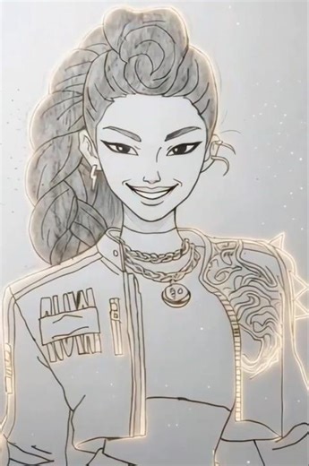 Rumi Kpop Demon Hunters | Step-by-Step Character Art #drawing #sketch #kpopdemonhunters