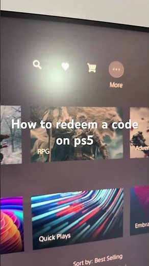 How to redeem a code on ps5