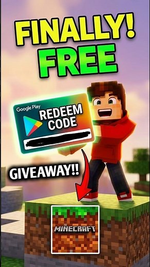 FINALLY! MINECRAFT GIVEAWAY 🎁🥳| ₹29 redeem code!