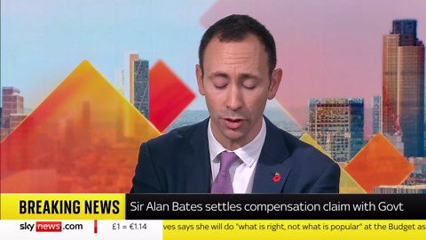 Sir Alan Bates reaches settlement with govt