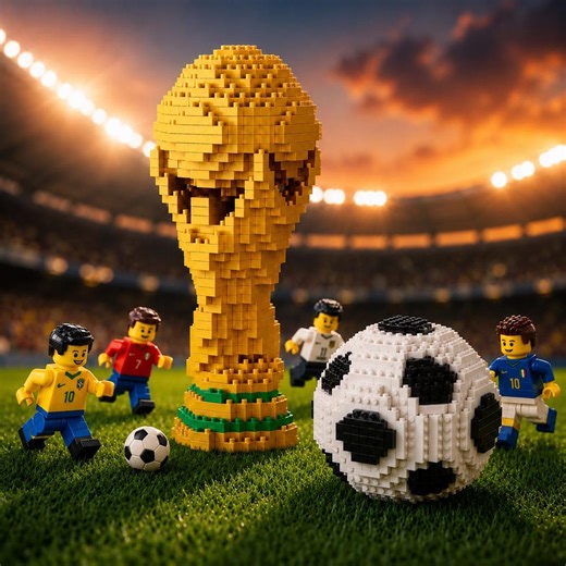 World Cup 2026 Brick Soccer Trophy & Ball Set, Football Fan Gift, Sports Desk Decor, Mini Brick Display, Soccer Lover Gift, Home Shelf Deco - Etsy Ireland