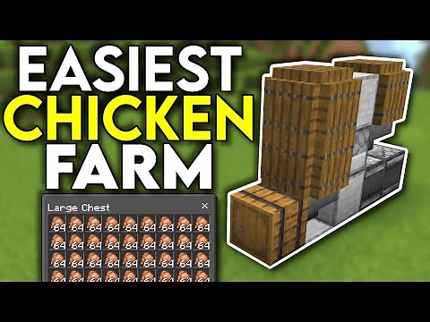 Best EASY Chicken Farm For Minecraft 1.20! Minecraft Bedrock!