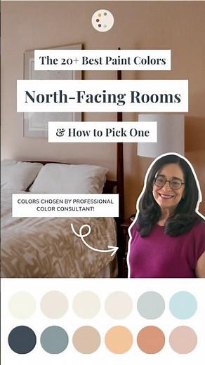 The 20+ Best Paint Colors for North-Facing Rooms #paintcolors #interiordesign #colorexpert