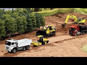 RC Construction 13 MASSIVE Road Build! RC Truck, Excavator & Bulldozer Operation