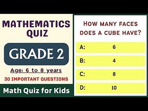 Math Test for Grade 2 | 30 MCQs to Improve Problem Solving & Build Strong Math Skills | Online Test