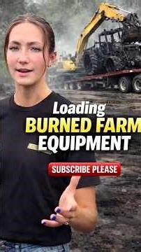 Burned Tractor Recovery! Loading Farm Equipment After Fire 🔥🚜