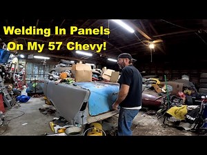 Welding A Trunk Pan And Quarter Panel In My 57 Chevy Project Car
