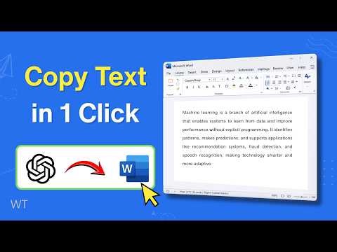 How to Copy Text from ChatGPT to Word | Keep Formatting Intact