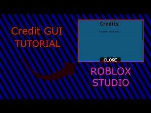 HOW TO MAKE A WORKING CREDIT GUI IN ROBLOX STUDIO! 2021 WORKING!