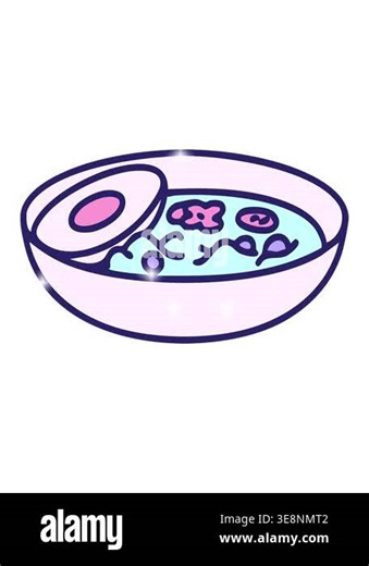 glitter effect animation of a traditional japanese ramen bowl Stock Video Footage - Alamy