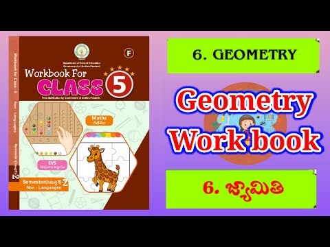 5th Class math's Work Book Geometry | 5th Class maths chapter6 | 5th class Maths work book unit 6