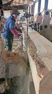 Turning a Huge Log Into Perfect Lumber Boards #sawblade #woodcutting #sawmill