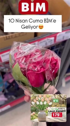 10 NİSAN CUMA GÜNÜ BİME LALE GELİYOR💃📣#bim#a101#reklamdeğildir #işbirliğimyoktur