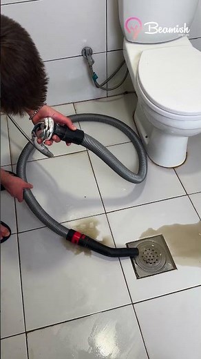 Vacuum hose cleaning method #easy #vacuum #hose #cleaningtrick
