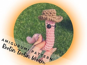 Worm in a Cowboy Hat Crochet Pattern PDF - Bug - Stampede - Insect - Creepy Crawly Cowpoke - Easy Amigurumi for Boys - Instant Download - Etsy